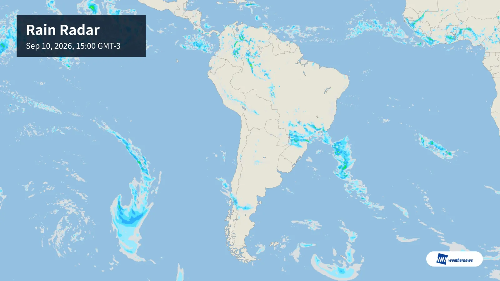 Chuva em São Paulo e Rio, sol em Brasília e Recife hoje