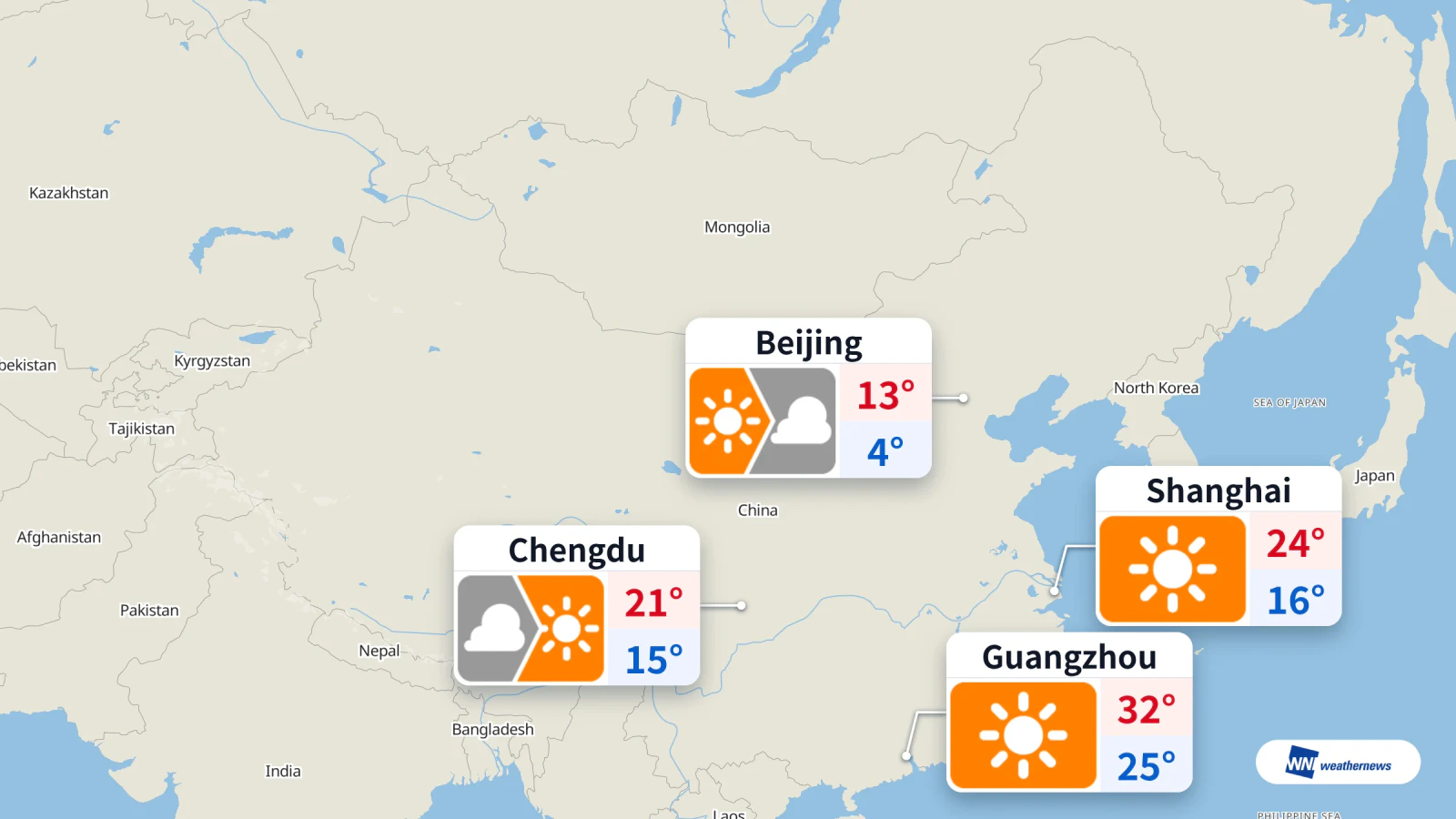 Hari ini, 31 Oktober: Beijing cerah sebelum mendung, suhu maksimum 13°C; pencemaran udara teruk pada waktu senja