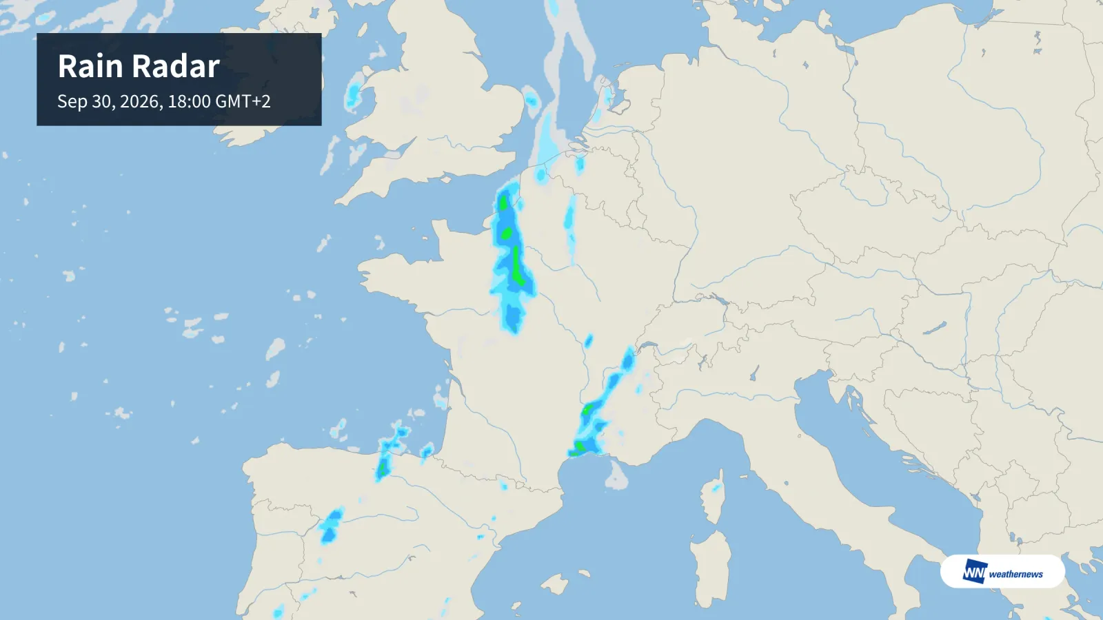 Pluies éparses aujourd'hui à Paris, Lyon, Lille et Marseille