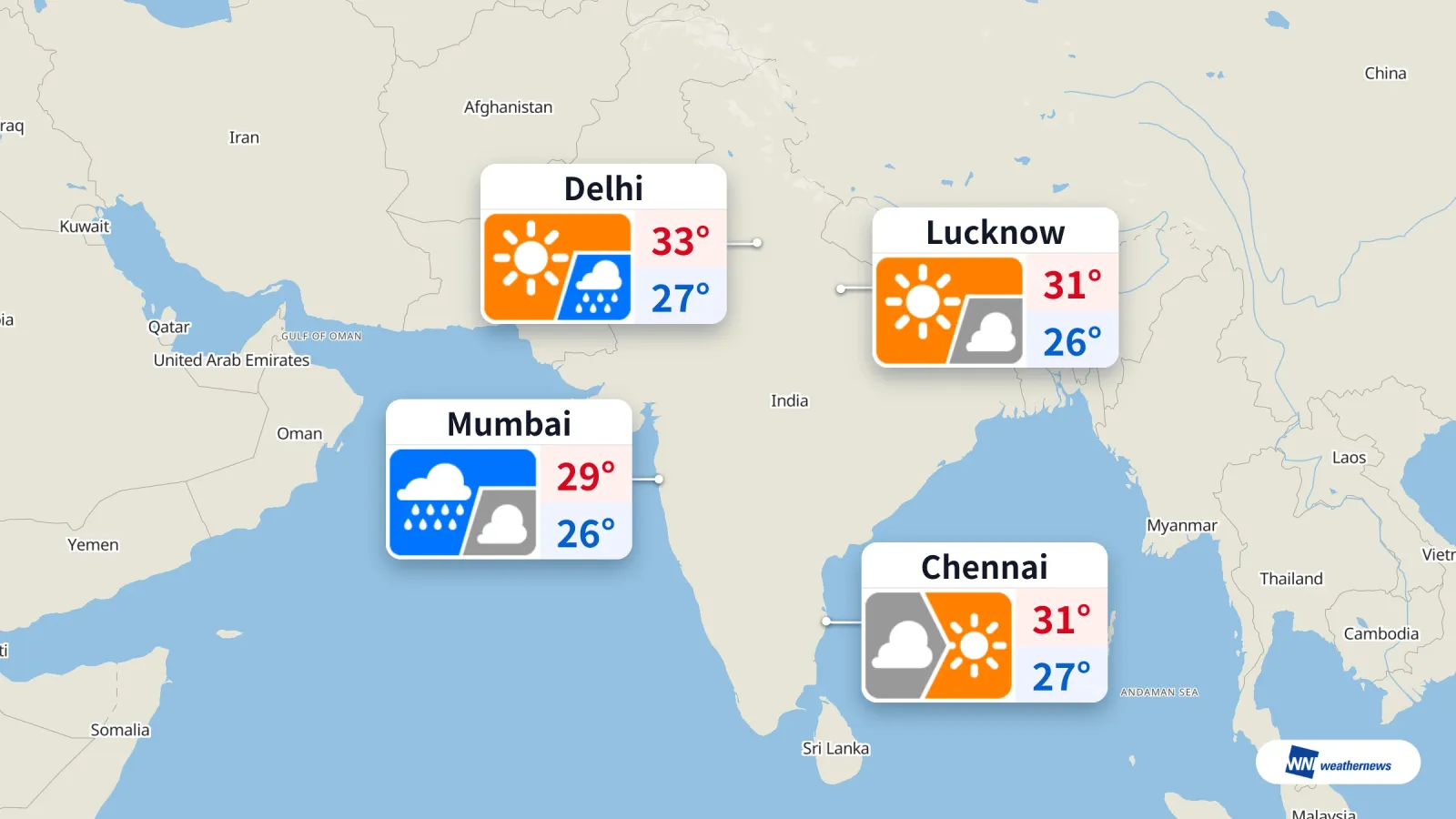 Delhi Panas dan Cerah, Hujan Diramalkan di Mumbai pada 14 September