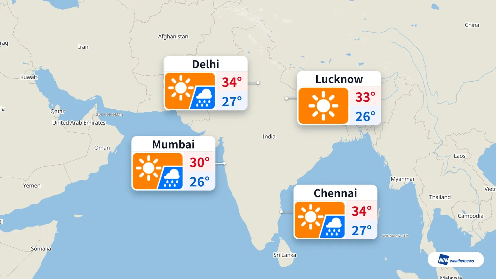 Cuaca India: Bahang Delhi, Risiko Hujan di Mumbai Hari Ini