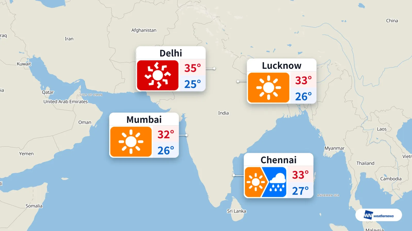 Delhi Menghadapi Panas Ekstrem Hari Ini, Sementara Chennai Diguyur Hujan