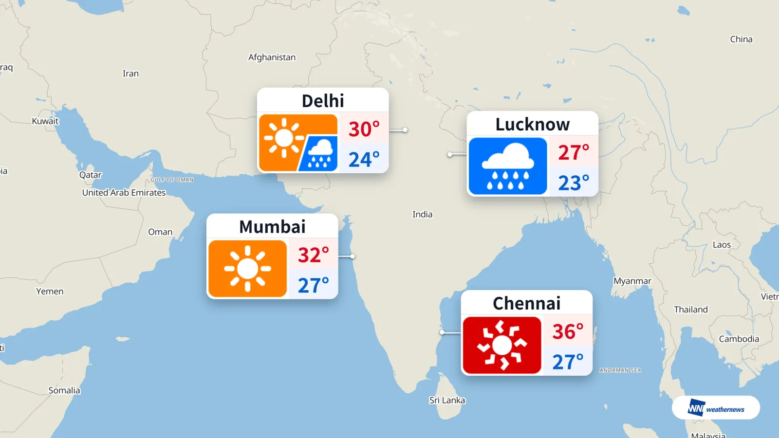 Cuaca India Hari Ini: Panas di Chennai, Hujan di Lucknow