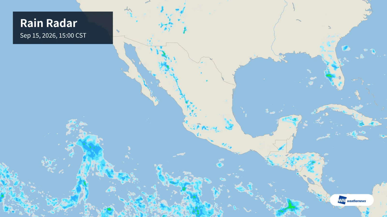 Pluie l’après-midi à Mexico et Guadalajara ; chaleur extrême à Monterrey