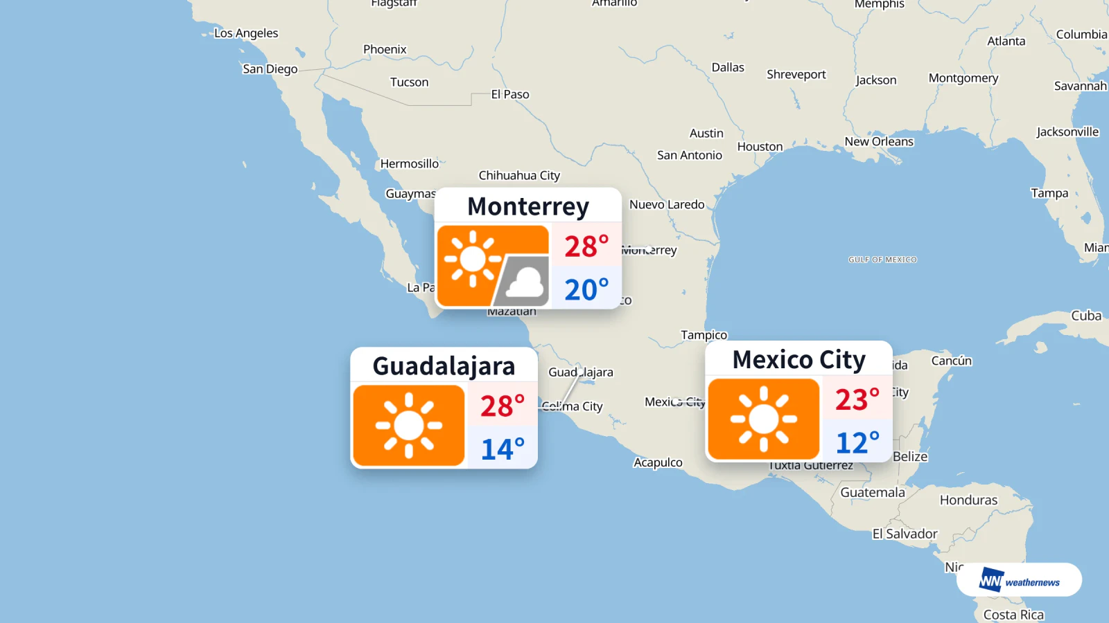 Hoy en México: sol en las tres ciudades y aire de buena calidad