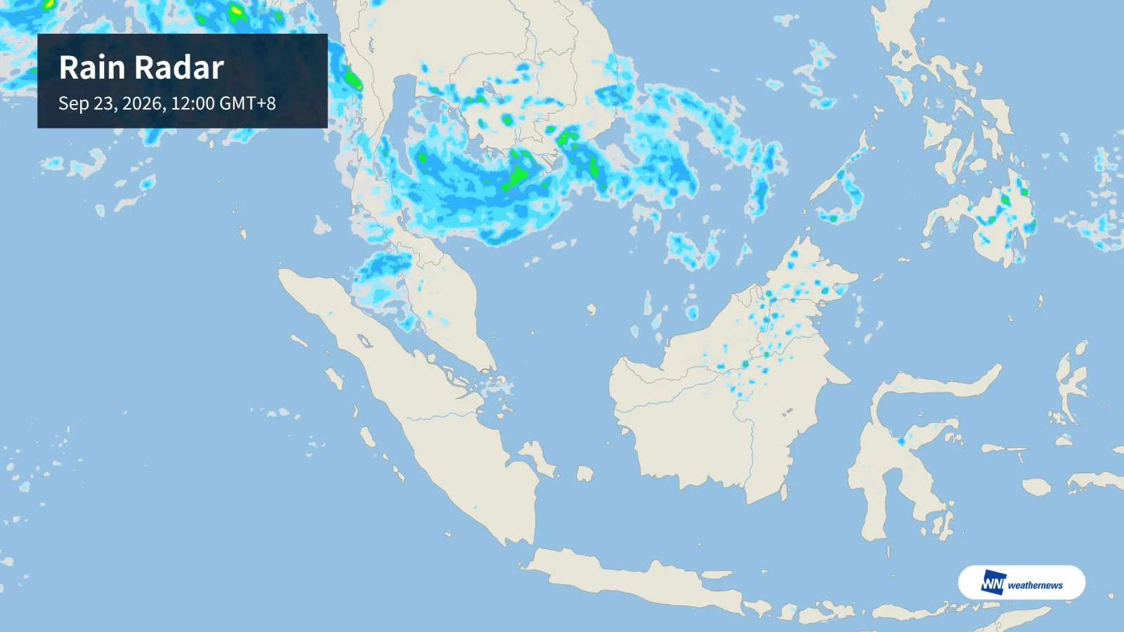 Previsão do tempo de hoje na Malásia: chuva antes do meio-dia