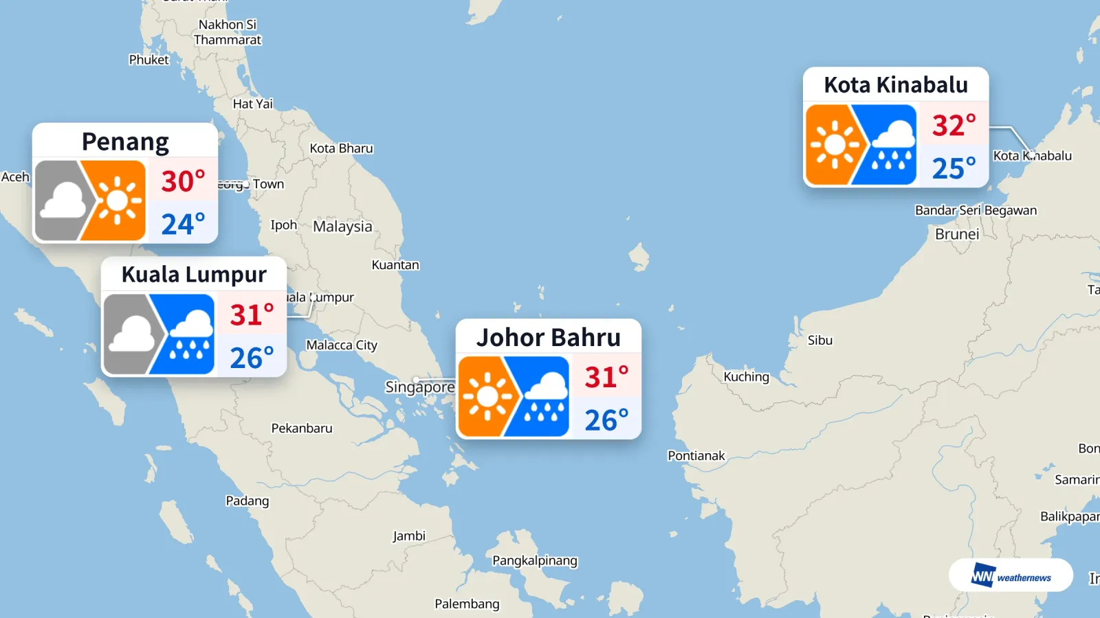 Cuaca Hari Ini: Hujan Diperkirakan Melanda Kuala Lumpur