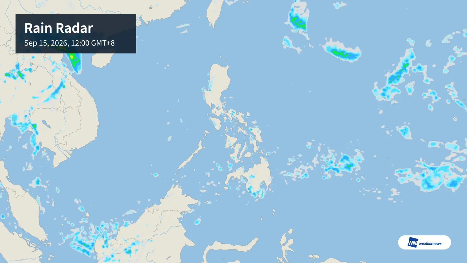 Peluang Hujan Tengah Hari Tinggi di Manila, Cebu, Davao dan Baguio