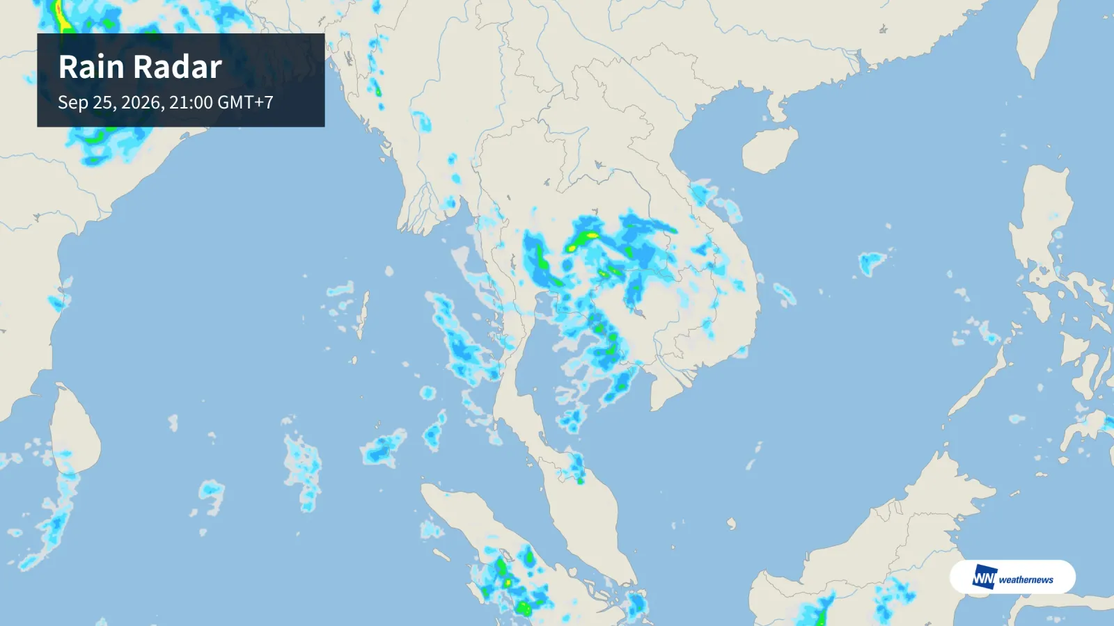 Prakiraan cuaca hari ini, 25 September: Bangkok diguyur hujan lebat, Chiang Mai berpeluang hujan, Phuket cerah