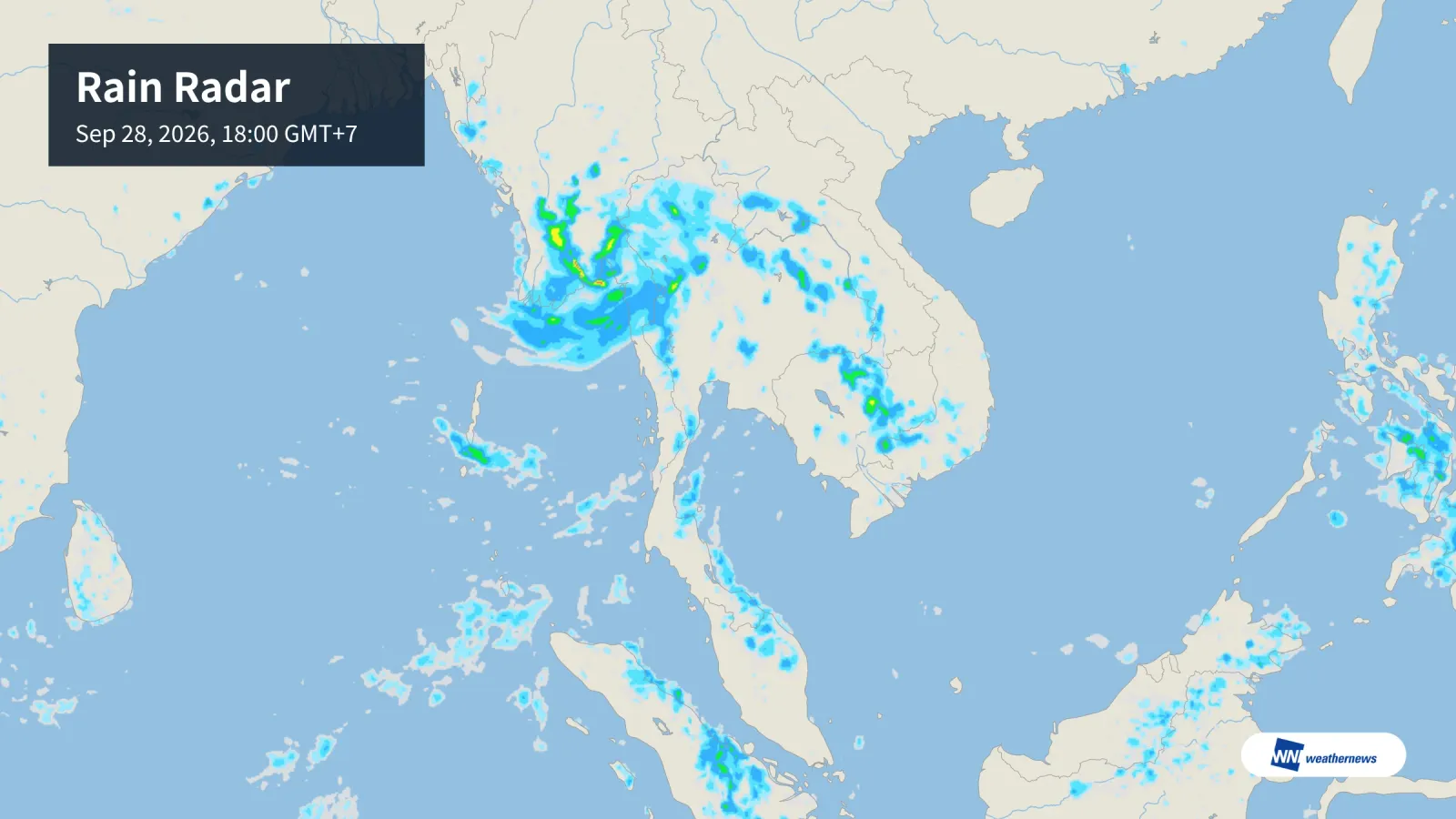Ramalan cuaca hari ini 28 September: Bangkok dan Chiang Mai hujan, Phuket cerah terik