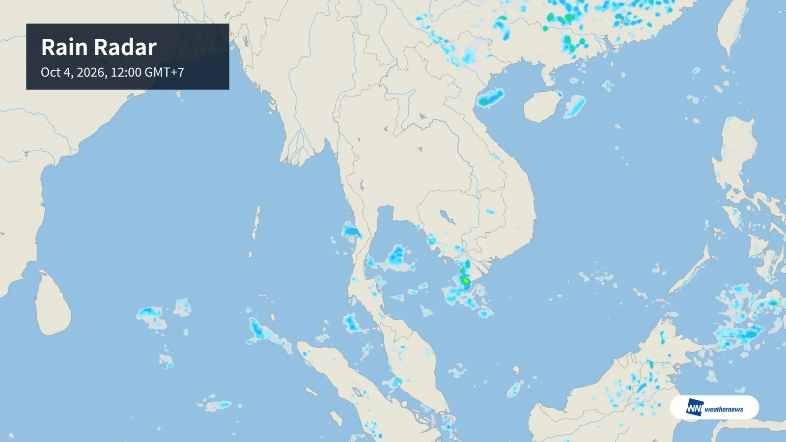 Cuaca hari ini: Hujan di Phuket pada 06:00, kebarangkalian hujan tinggi di Chiang Mai dan Bangkok pada 18:00