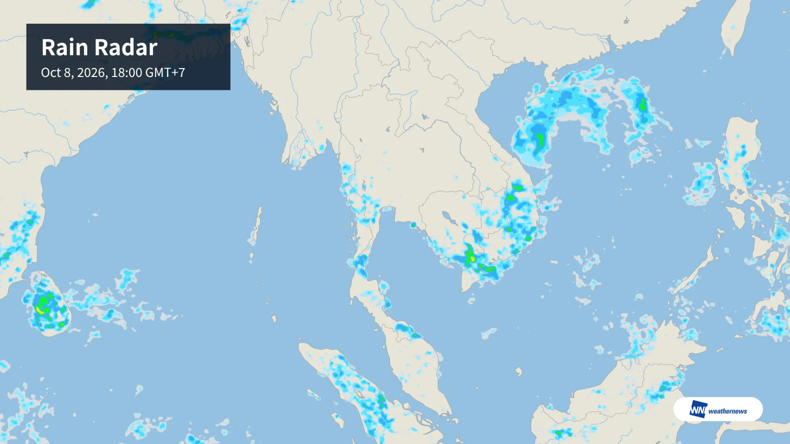 Météo aujourd’hui : 90 % de risque de pluie à Bangkok à 18 h et à Phuket à 12 h