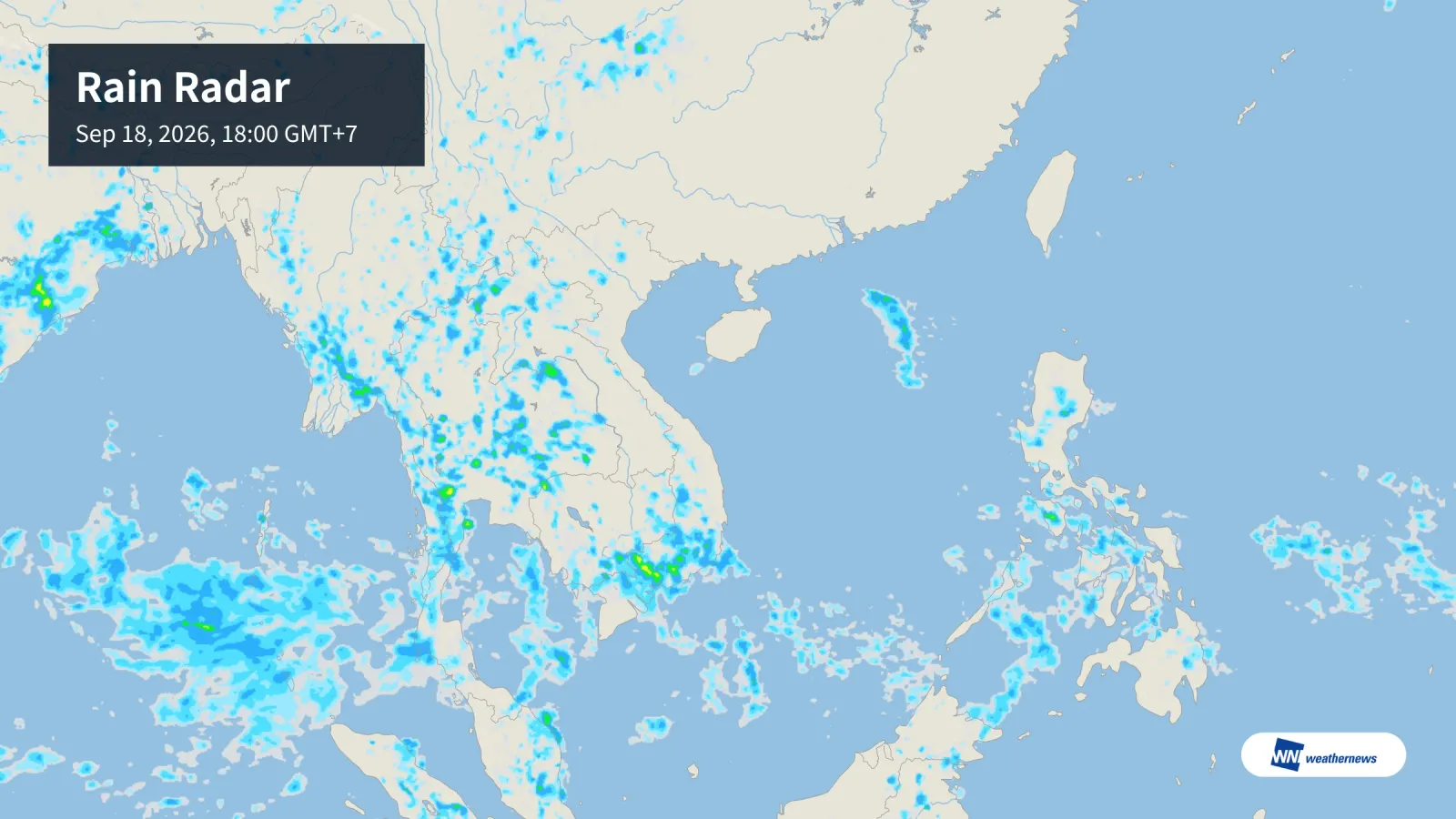 Météo aujourd’hui, 18/9 : pluies fréquentes à Hô Chi Minh-Ville, Hanoï et Đà Nẵng