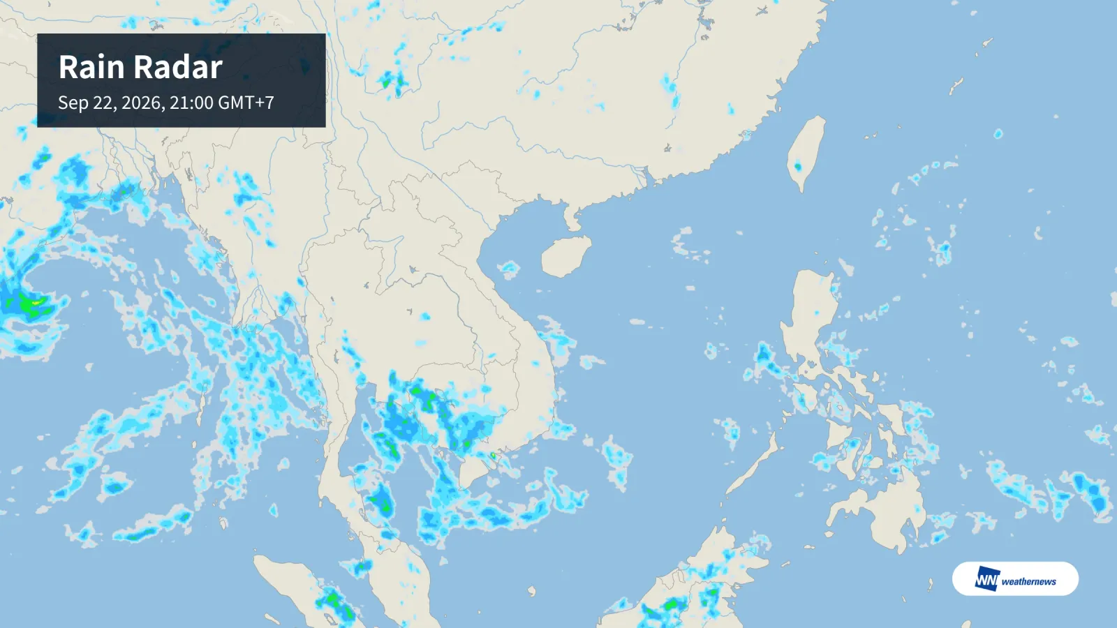 今日9月22日の天気予報：ホーチミン市は雨が多く、ハノイは晴れて暑い見込み