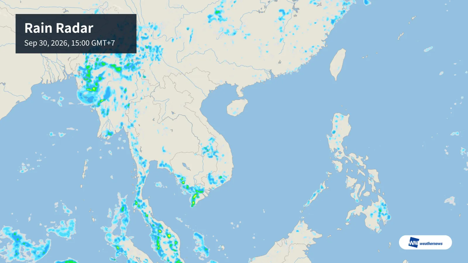La météo aujourd’hui 30/9 : pluie à Hô Chi Minh-Ville, forte chaleur à Hanoï