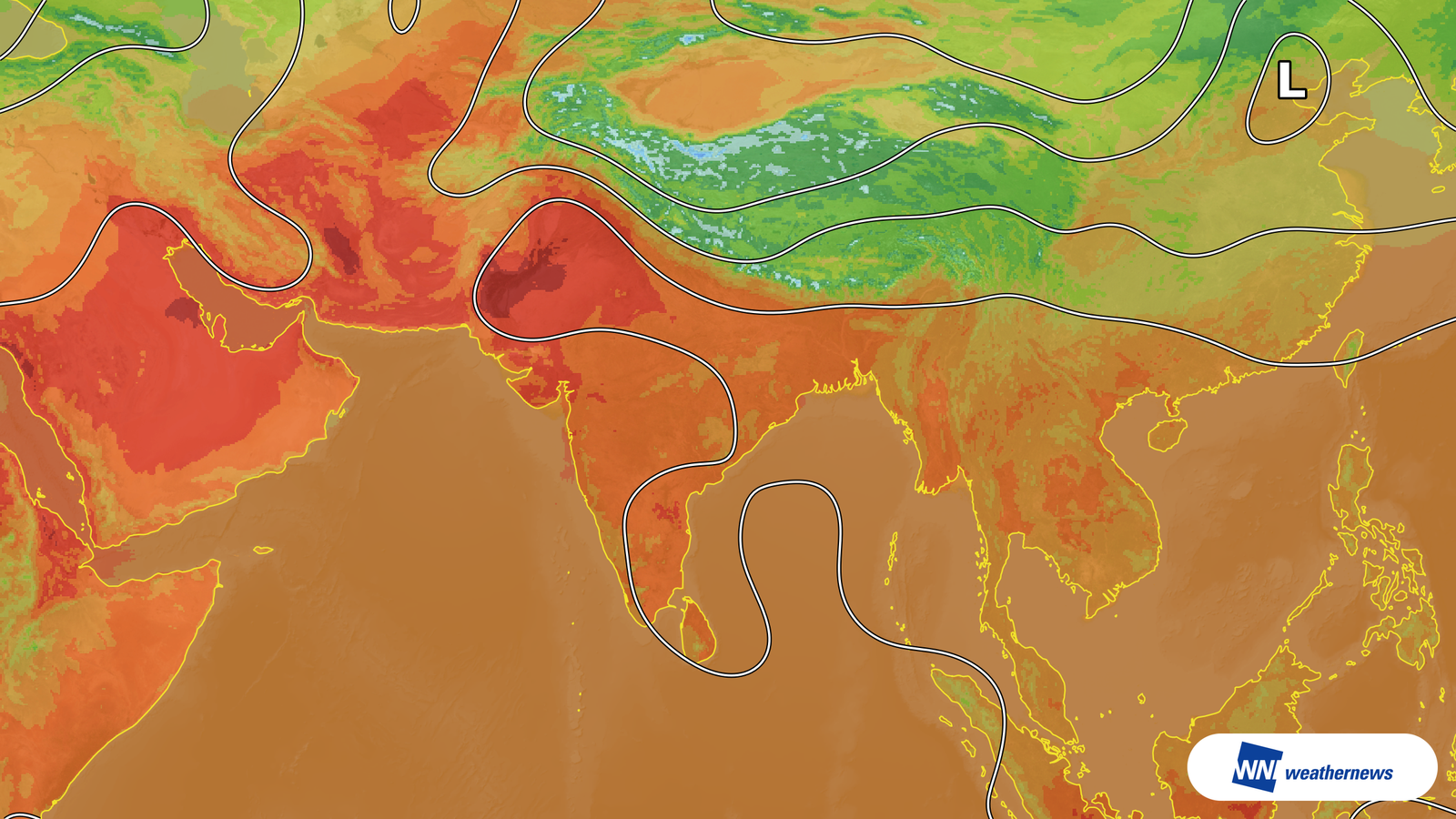 Fort ensoleillement : jusqu’à 36 °C en Inde le 3 octobre