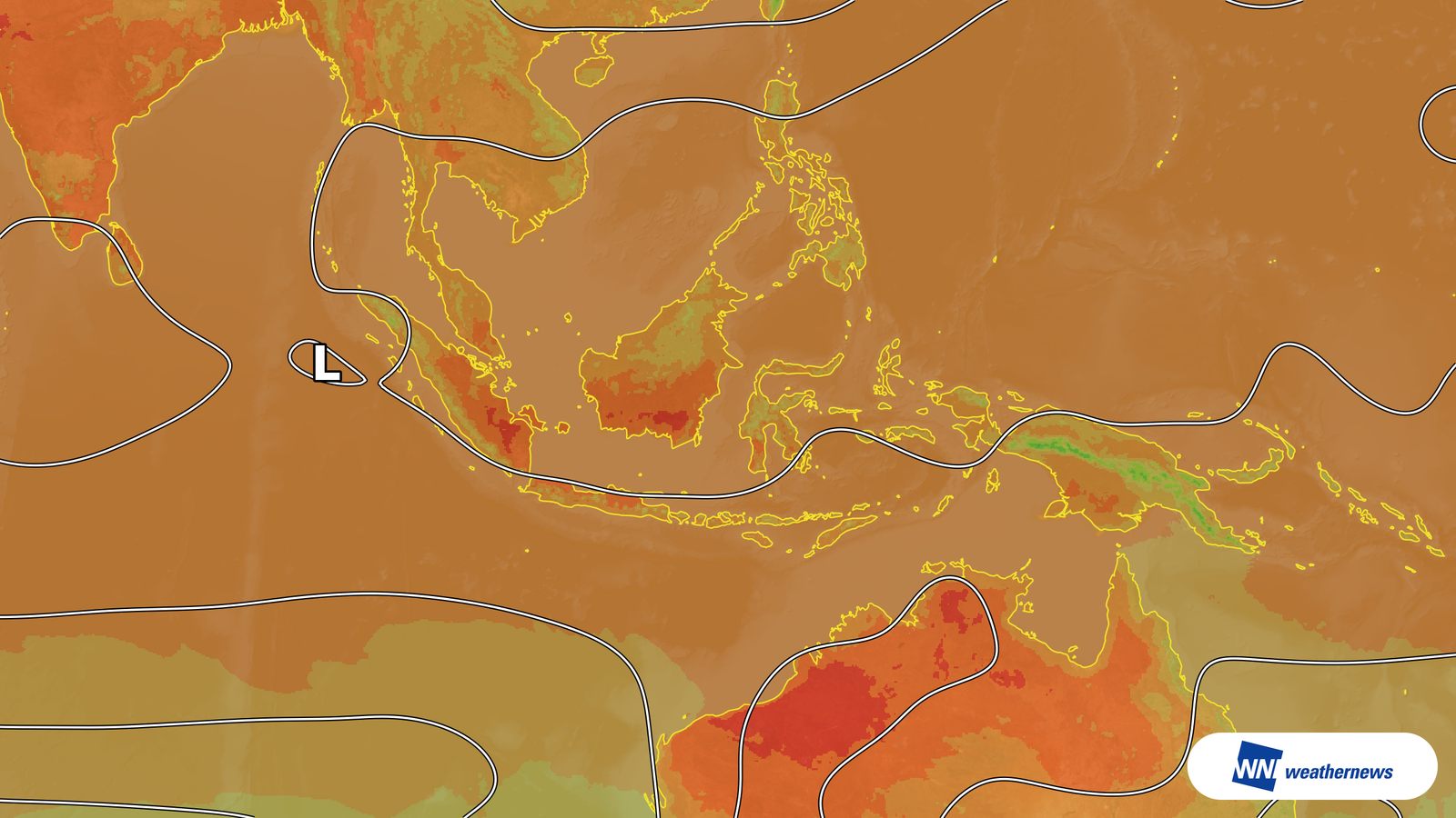 Le fort ensoleillement fera grimper les températures jusqu’à 36 °C en Indonésie le 7 octobre
