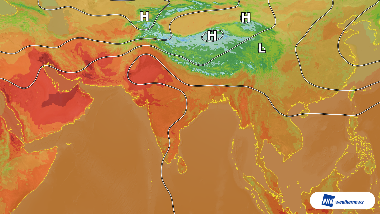 Sinaran matahari terik dijangka menaikkan suhu di India kepada 36°C pada 8 Oktober