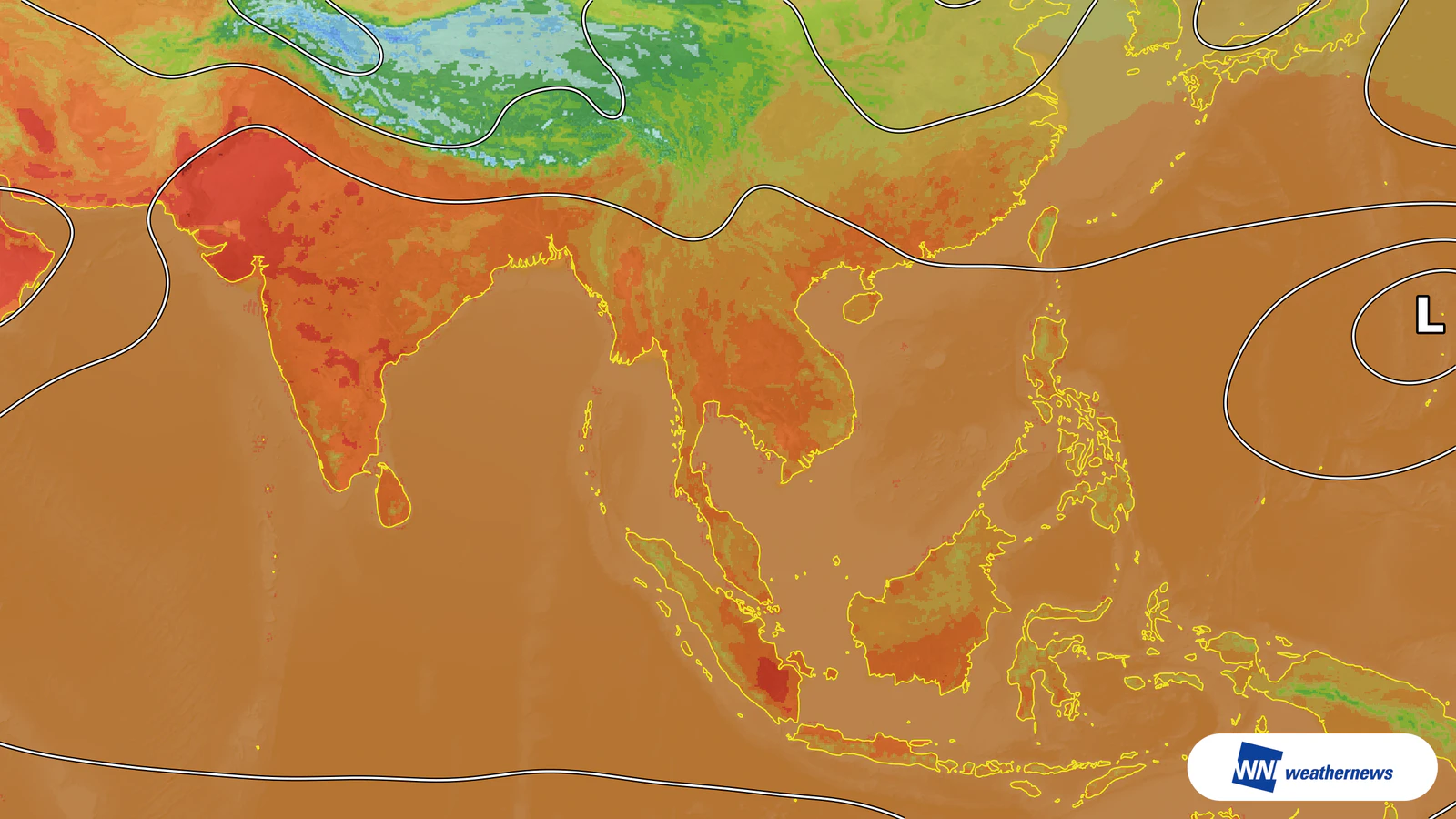 De l’air chaud, 35 °C attendus à Bangkok