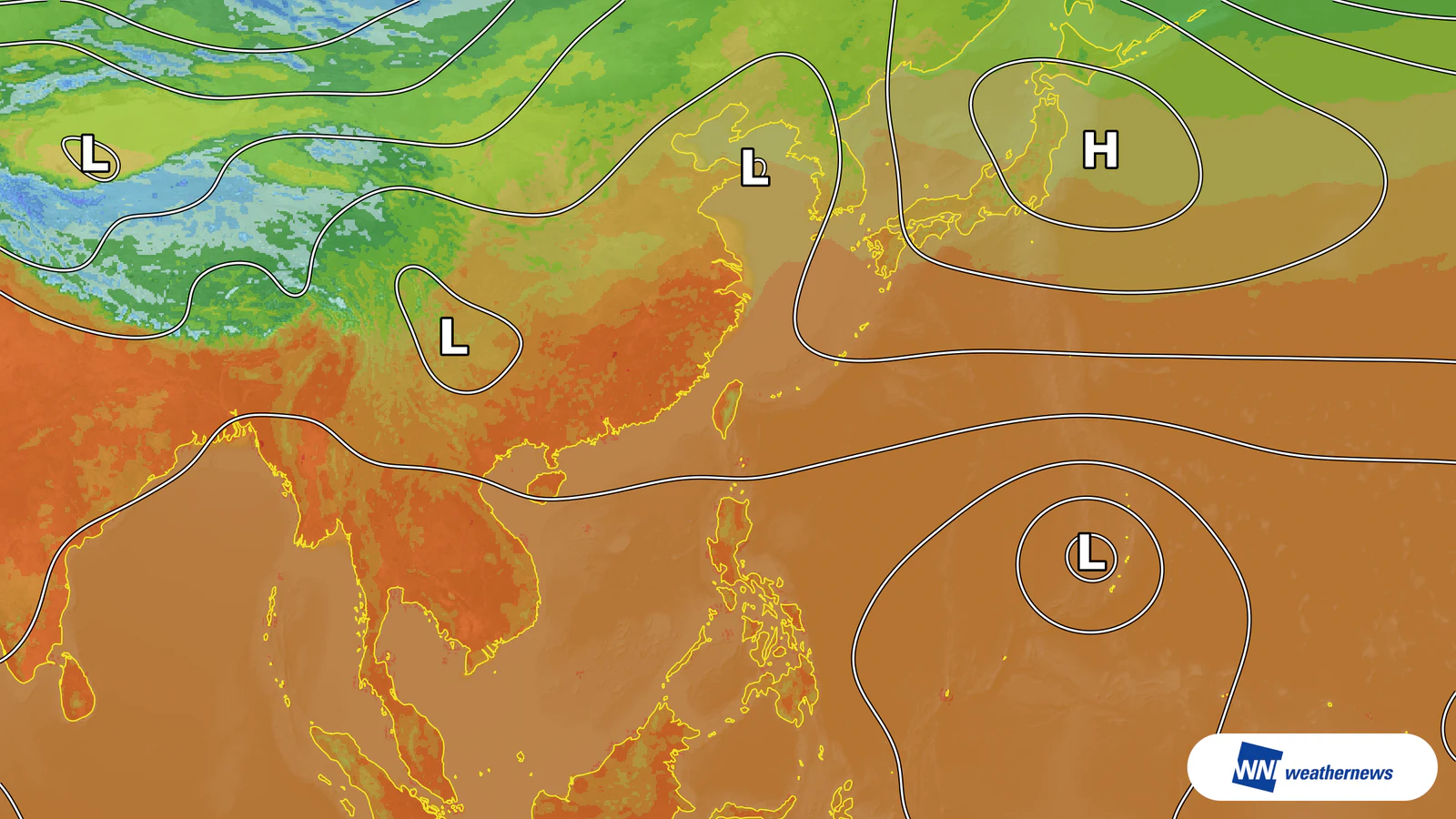 Un anticyclone en altitude devrait porter Taipei, à Taïwan, à 35 °C
