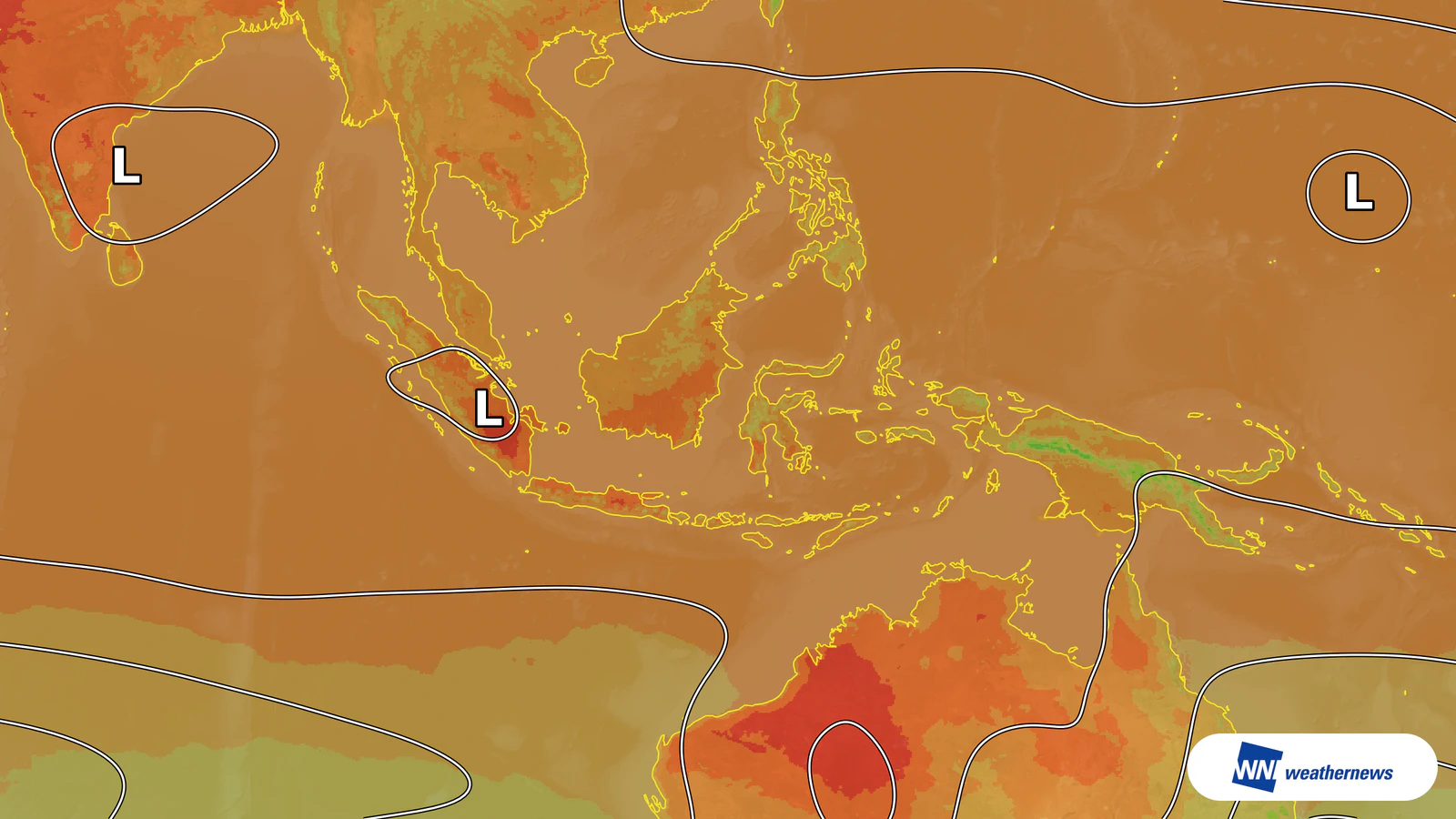 คาดสุราบายา อินโดนีเซีย อุณหภูมิสูงถึง 37°C จากแสงแดดแรง