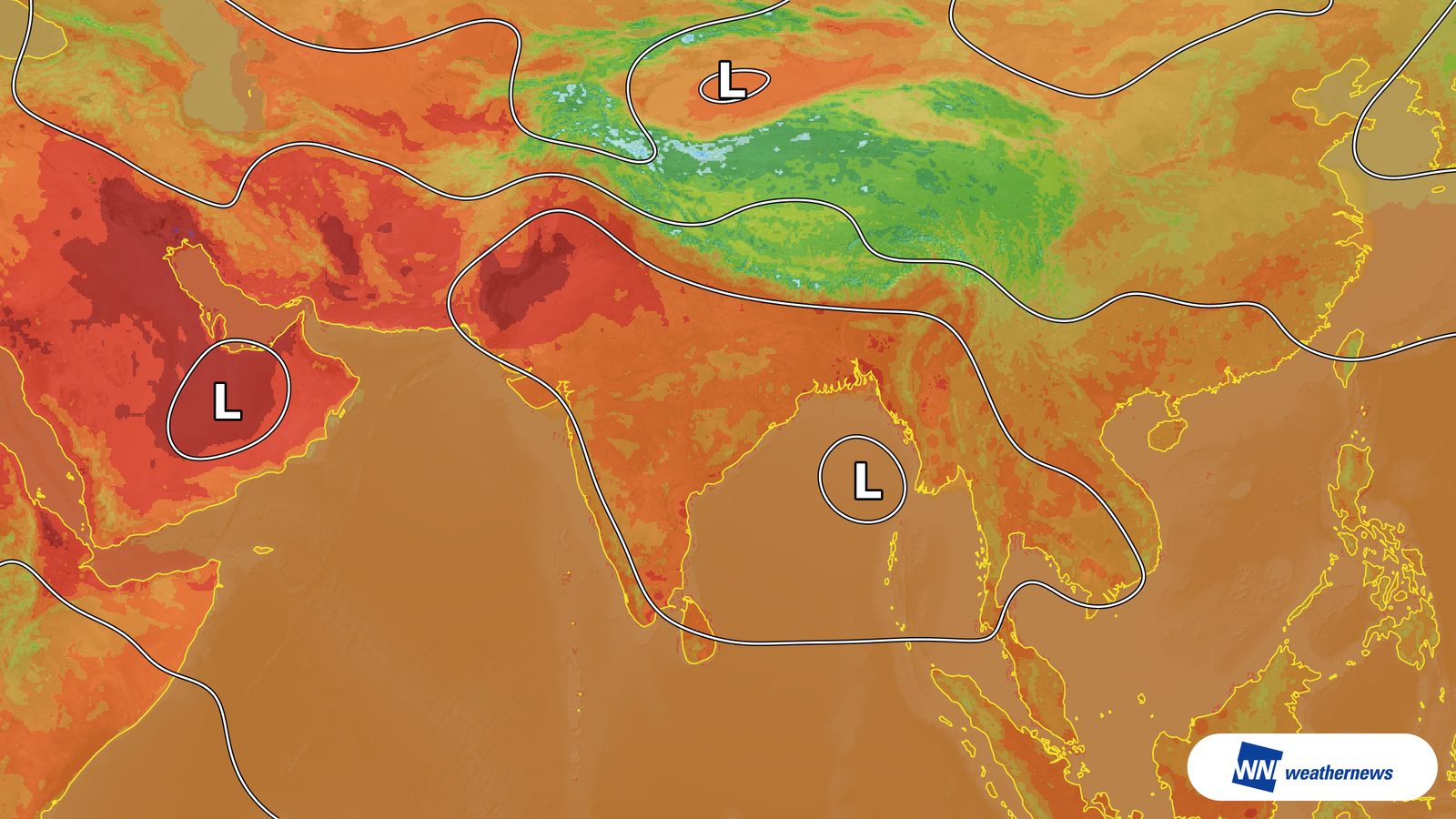 Se prevén 38 °C en Delhi, India, debido a la fuerte radiación solar