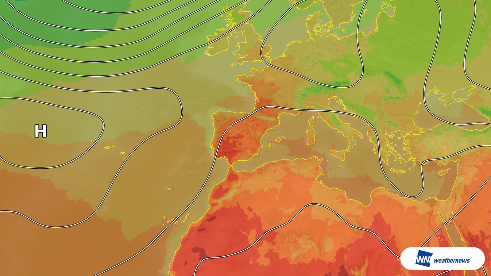 Com forte radiação solar, a temperatura na Espanha deve chegar a 37 °C em 25 de setembro