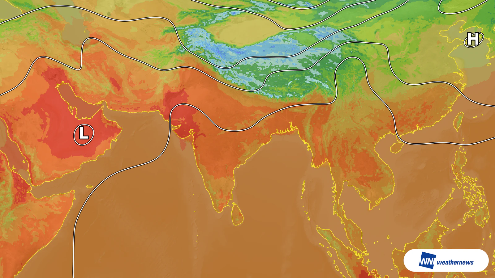 Strong sunshine to lift temperatures in Mumbai, India, to 36°C