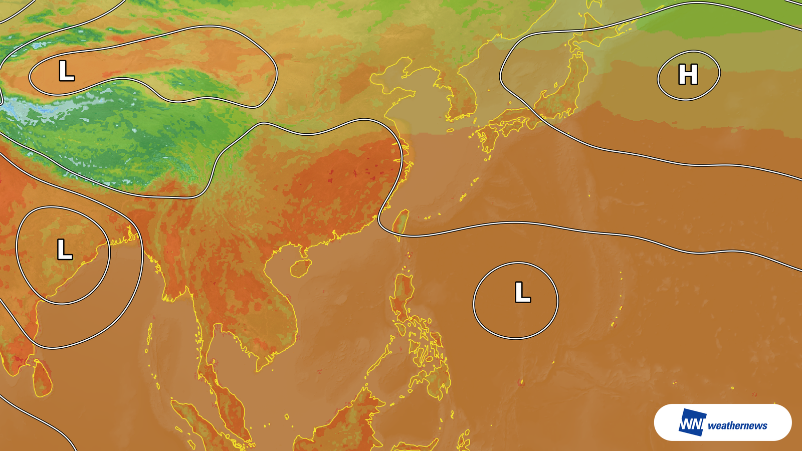 คาดอุณหภูมิไทเป ไต้หวัน สูงถึง 35°C จากความกดอากาศสูงในระดับบน
