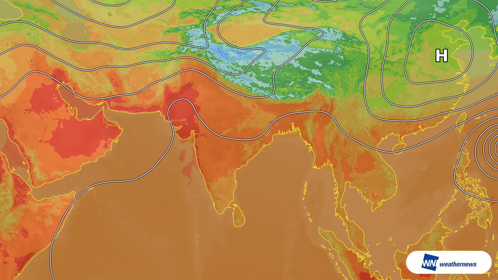 强烈日照下,印度孟买最高气温预计达36℃