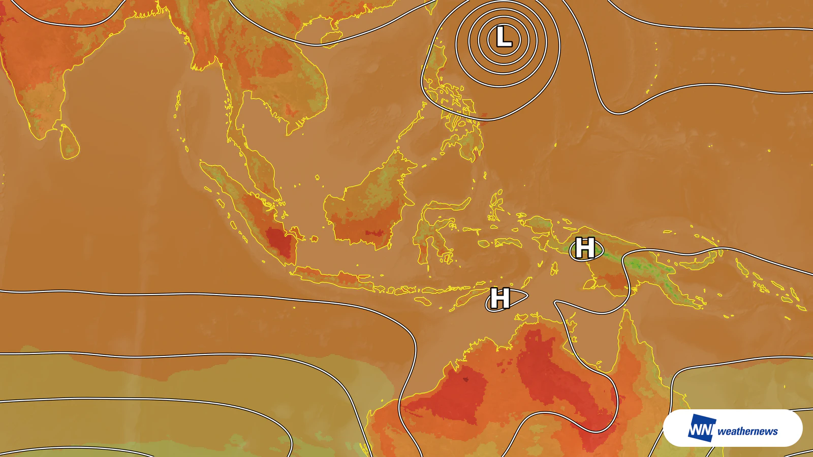 Sinaran matahari kuat, suhu Surabaya di Indonesia dijangka mencecah 37°C