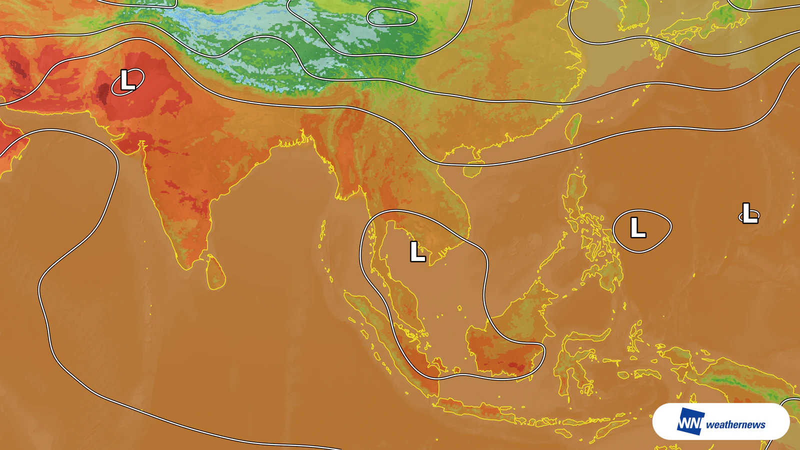 Udara panas dijangka menaikkan suhu Bangkok, Thailand kepada 35°C