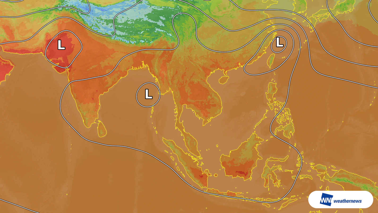 La intensa radiación solar elevará las temperaturas en Tailandia hasta 36 °C el 24 de octubre