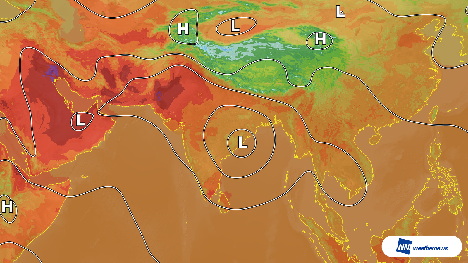 Se prevén 37 °C en Delhi (India) por la intensa radiación solar