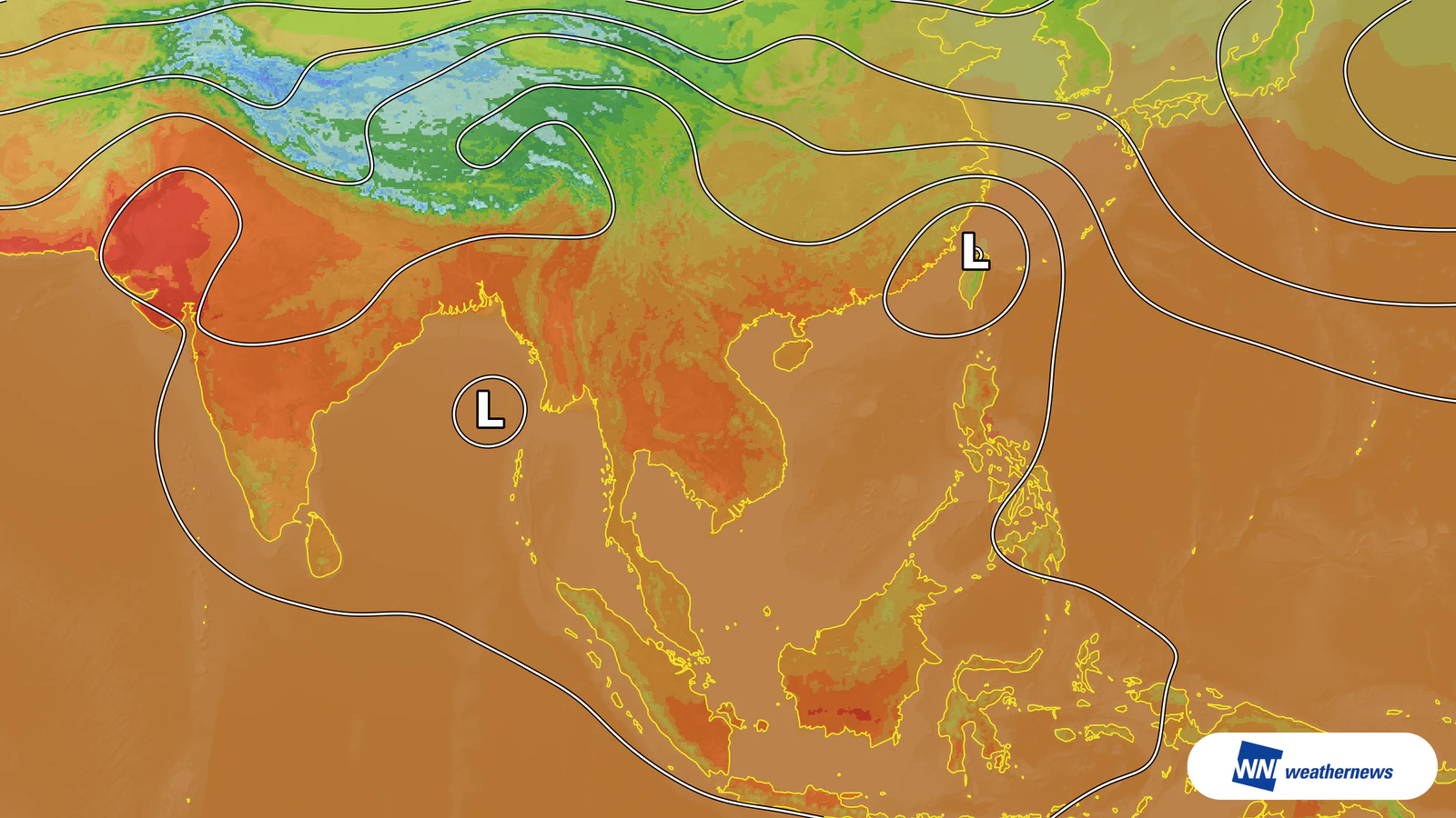 Alta pressão em altitude deve levar Hanói, no Vietnã, a 35°C