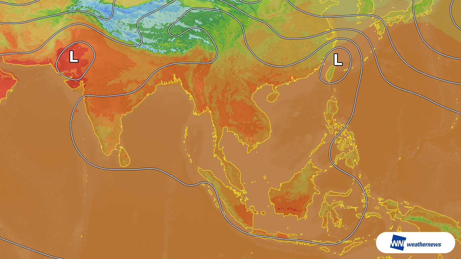 Dahil sa matinding sikat ng araw, aabot sa 36°C ang temperatura sa Thailand sa Oktubre 24