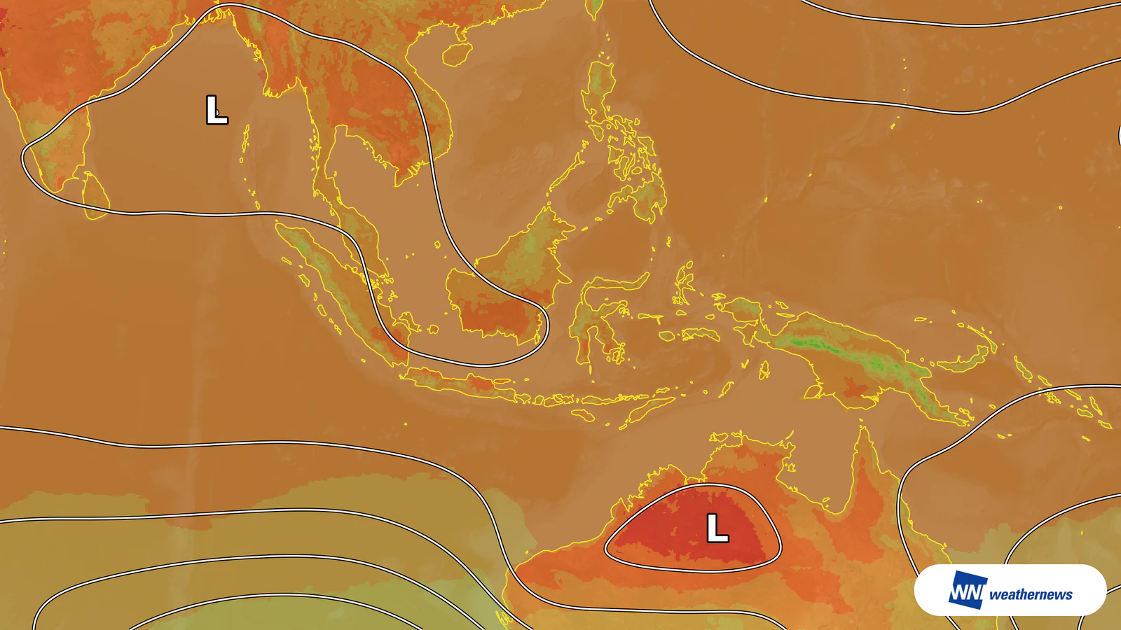 Ar quente deve elevar temperatura em Surabaya, na Indonésia, a 36°C