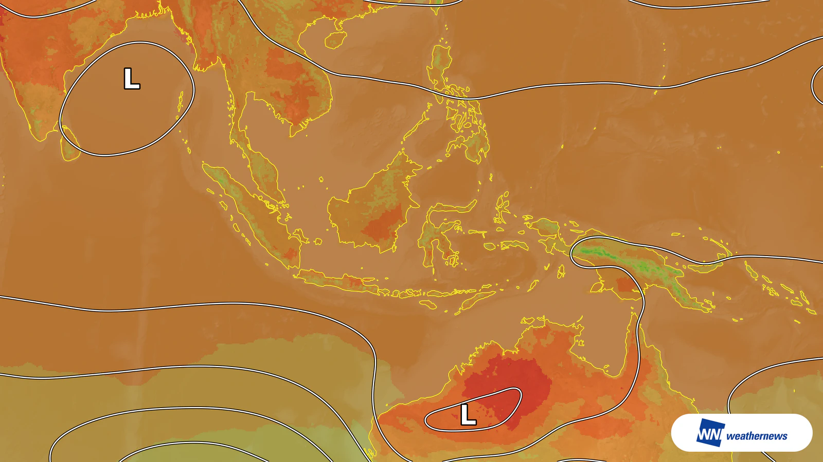 Une masse d’air chaud devrait porter la température à 35 °C à Surabaya, en Indonésie