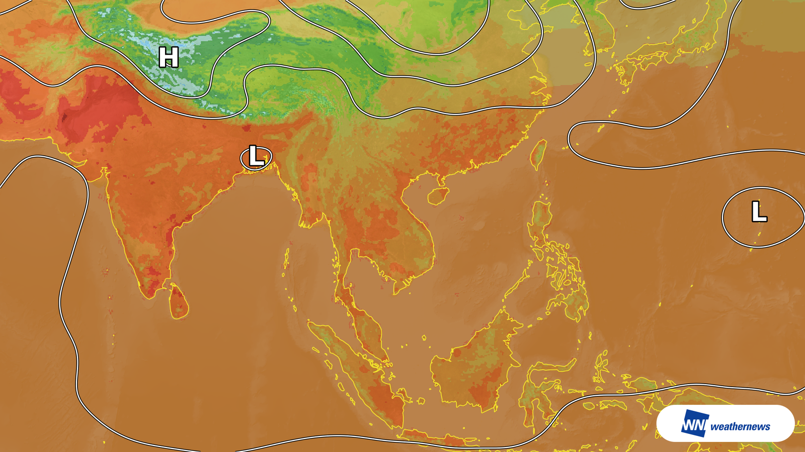 Hanoi, Vietnam dijangka mencecah 35°C akibat tekanan tinggi di atmosfera atas