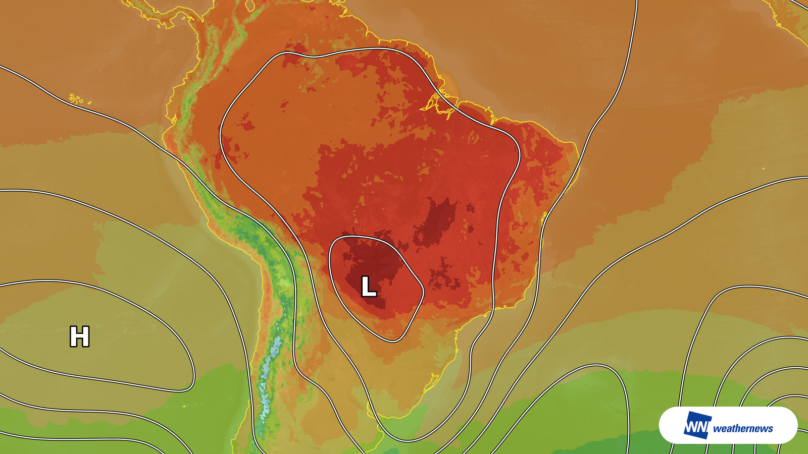 Udara hangat menyebabkan Brasília, Brazil diramal mencecah 36°C