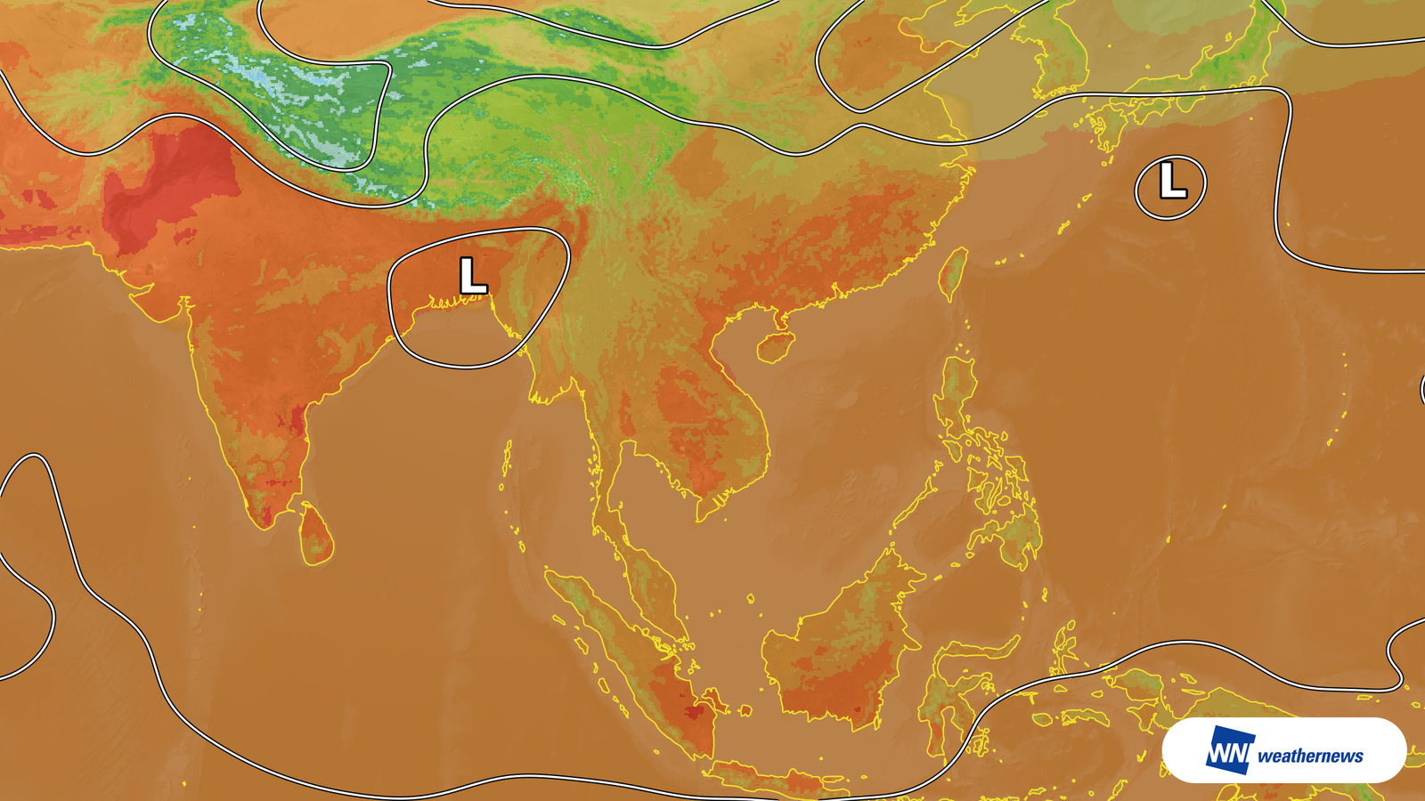 강한 일사로 베트남 하노이 35℃ 예상