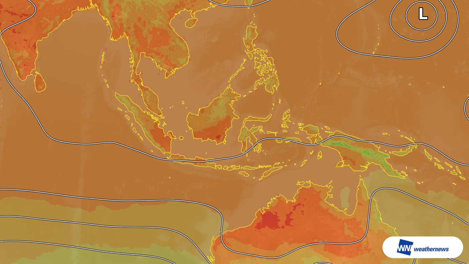 Suhu Surabaya, Indonesia, diperkirakan mencapai 36℃ akibat sinar matahari yang kuat