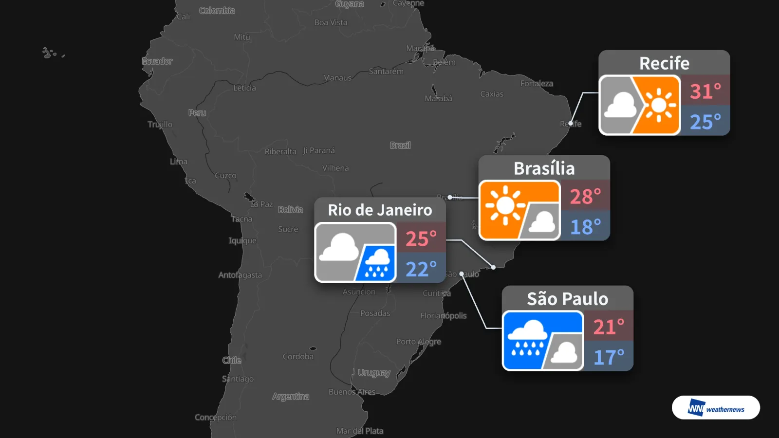Pronóstico para mañana, 6 de octubre: lluvia en São Paulo y Río