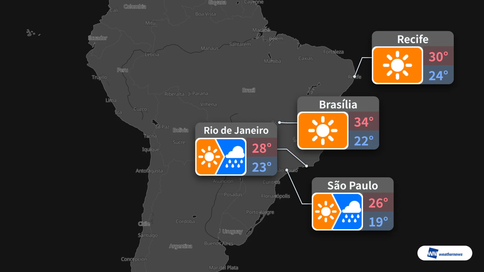 Prévisions pour demain, 11/10 : pluie à São Paulo et à Rio de Janeiro