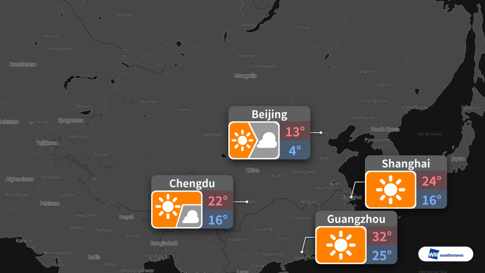 Demain, samedi 31 octobre : soleil puis ciel couvert et baisse des températures à Pékin, qualité de l’air dégradée en soirée