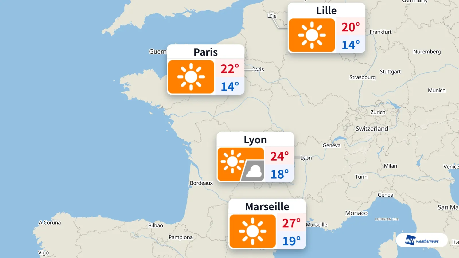 Besok, Rabu 16 September: Matahari Mendominasi, Awan di Lyon