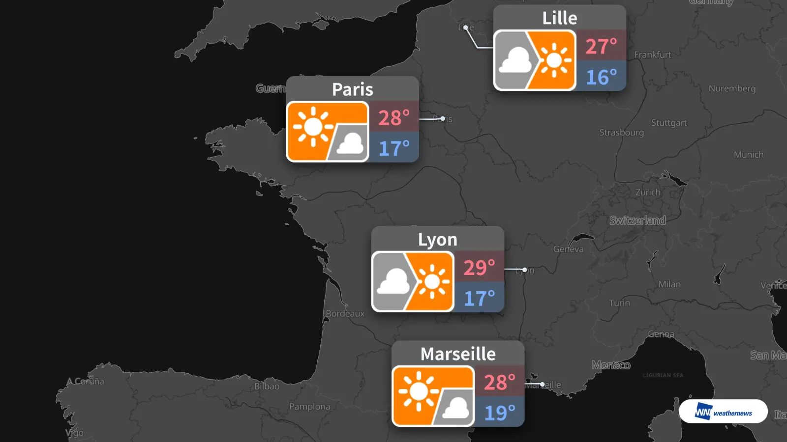 Météo de demain, mardi 29 septembre : Paris, Lille, Lyon, Marseille