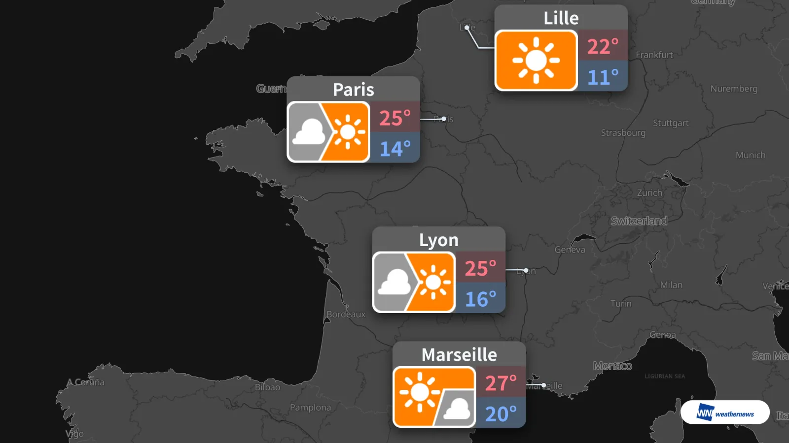 Météo demain dimanche 4 octobre : Paris, Lille, Lyon, Marseille