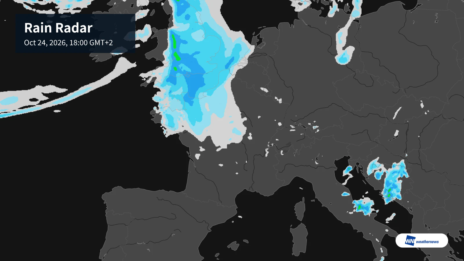 Météo demain samedi 24 octobre : pluie le soir à Paris et Lille