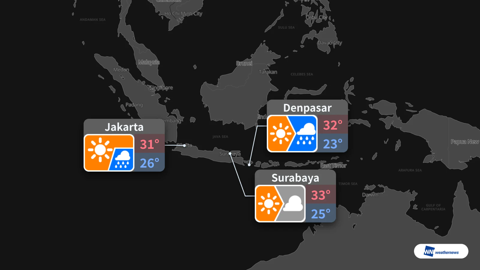 พยากรณ์อากาศพรุ่งนี้ 27 ตุลาคม: ฝนตกในจาการ์ตาและเดนปาซาร์